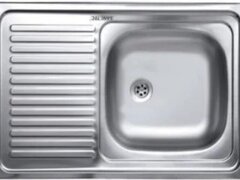 Chiuveta bucatarie din inox adancime 50x80 cm EC-416